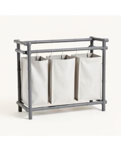 Dune Dell Laundry Sorting Station With Plain Removable Bags - Gray (synthetic illustration; no displayed measurements)