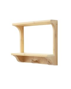 Maple Crest Wall-Mounted Entryway Organizer Shelf - Cream