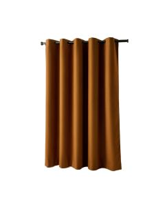 Edgarton Thermaweave Solid Color Blackout Thermal Grommet Single Curtain Panel