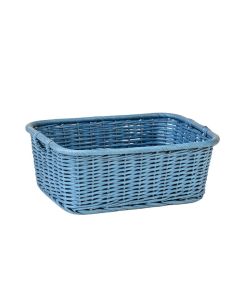 Spruce Branch Empty Storage Basket - Blue