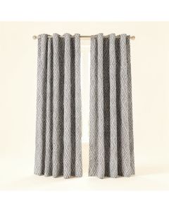 Woodland Friends Bohemian Geometric Semi-Sheer Rod Pocket Curtain Panels (synthetic illustration; no displayed measurements)