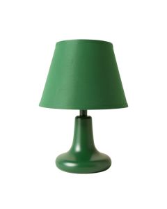 Cliff Crossing Table Lamp With A Plain Fabric Shade - Green