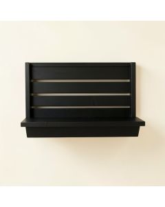 Cliff Crest Wall-Mounted Entryway Organizer Shelf - Black (synthetic illustration; no displayed measurements)