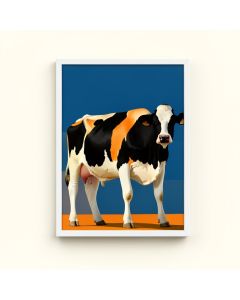Milking The Cow By Julia Letheld Hahn - Graphic Art Print (synthetic illustration; no displayed measurements)
