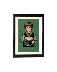 Drummer Boy - Picture Frame Textual Art Print (synthetic illustration; no displayed measurements)