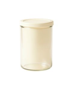 Stone Bluff Storage Canister With Lid - Cream