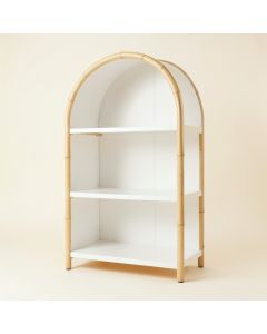 Cedar Bridge Freestanding Bookcase - White (synthetic illustration; no displayed measurements)