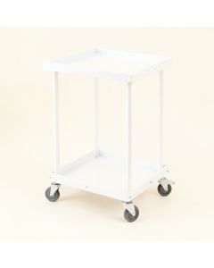 Flint Crossing Empty Rolling Workshop Cart - White (synthetic illustration; no displayed measurements)