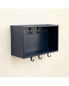 Cedar Dell Wall-Mounted Entryway Organizer Shelf - Navy (synthetic illustration; no displayed measurements)