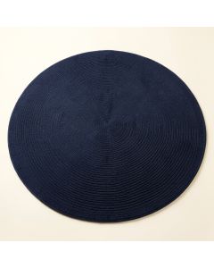 Brook Canyon Round Area Rug - Navy (synthetic illustration; no displayed measurements)