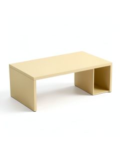 Ridge Bend Desktop Monitor Riser - Beige (synthetic illustration; no displayed measurements)