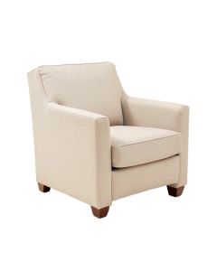 Padillo Linen Upholstered Parsons Chair In Beige (synthetic illustration; no displayed measurements)