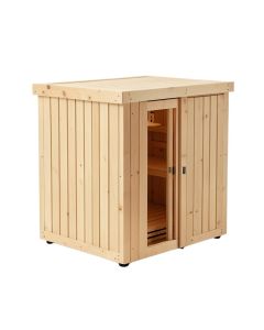Pinnacle 4 Person Traditional Steam Sauna In Cedar