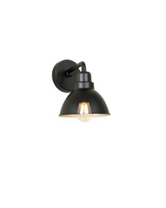 Summit Crossing Wall Sconce Mounted On A Plain Wall - Black
