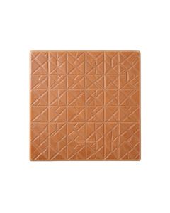 Heath Bend Uninstalled Square Decorative Tile - Terracotta