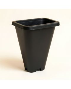 Aspen Crossing Empty Railing Planter With Integral Brackets - Black (synthetic illustration; no displayed measurements)