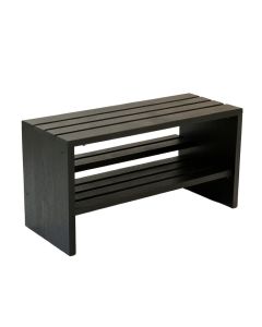 Dune Bridge Shoe Storage Bench - Black