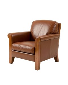 29 '' Wide Genuine Leather Armchair (synthetic illustration; no displayed measurements)