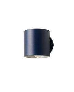 Slate Canyon Wall Sconce Mounted On A Plain Wall - Navy