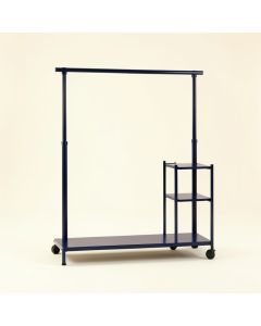 Bay Arc Empty Garment Rack (synthetic illustration; no displayed measurements)