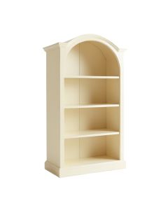 Dawn Crest Freestanding Bookcase - Cream