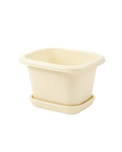 Laurel Bend Empty Raised Planter - Ivory (synthetic illustration; no displayed measurements)