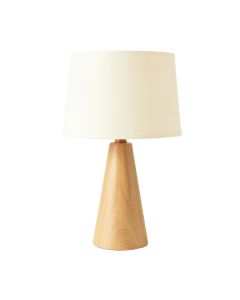 Rowan Brook Table Lamp With A Plain Fabric Shade - Cream