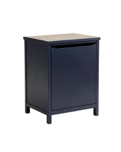 Flint Crossing Freestanding Pull-Out Hamper Cabinet - Navy
