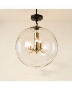 Shaded Globe Chandelier (synthetic illustration; no displayed measurements)
