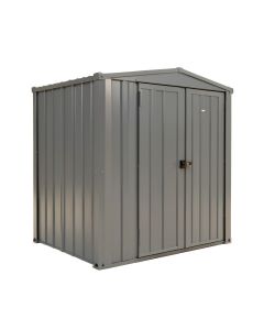 Outdoor Utility Metal Storage Shed (synthetic illustration; no displayed measurements)