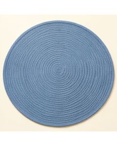 Holly Canyon Round Area Rug - Blue (synthetic illustration; no displayed measurements)