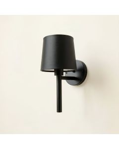Oak Canyon Wall Sconce Mounted On A Plain Wall - Black (synthetic illustration; no displayed measurements)