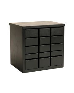 Harbor Crossing Small-Parts Storage Drawer Cabinet - Black