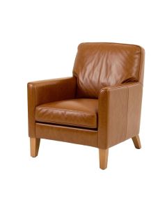 Kato 29.5 '' Wide Top Grain Leather Armchair (synthetic illustration; no displayed measurements)