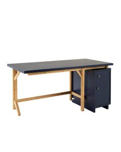 Laurel Crest Empty Workshop Workbench - Navy (synthetic illustration; no displayed measurements)