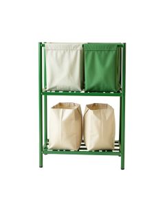 Summit Canyon Laundry Sorting Station With Plain Removable Bags - Green