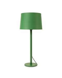 Juniper Crest Floor Lamp With A Plain Fabric Shade - Green (synthetic illustration; no displayed measurements)