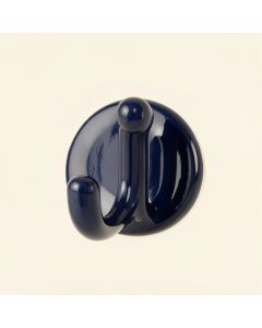 Flint Bend Wall-Mounted Robe Hook - Navy (synthetic illustration; no displayed measurements)