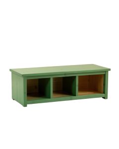 Meadow Crest Shoe Storage Bench - Green (synthetic illustration; no displayed measurements)
