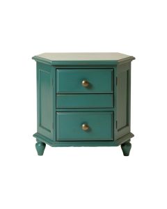 Bayviewpark 1 - Drawer Nightstand In Antique Teal (synthetic illustration; no displayed measurements)