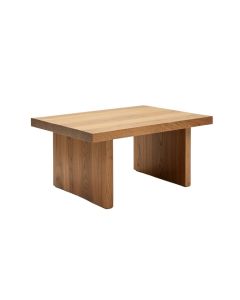 Frias Solid Wood Trestle Coffee Table (synthetic illustration; no displayed measurements)