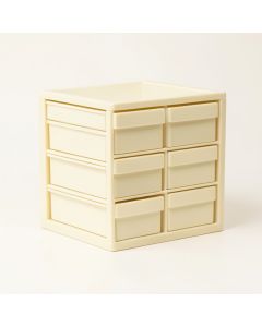Moss Bluff Small-Parts Storage Drawer Cabinet - Cream (synthetic illustration; no displayed measurements)