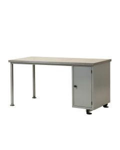 River Crest Empty Workshop Workbench - Gray (synthetic illustration; no displayed measurements)