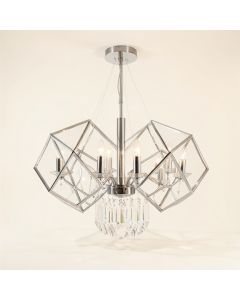 Eilis 6 - Light Statement Geometric Chandelier (synthetic illustration; no displayed measurements)
