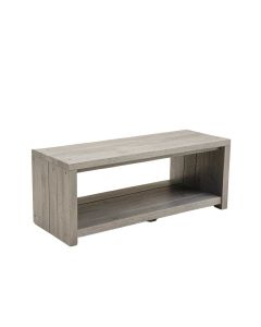 Dune Branch Narrow Outdoor Storage Bench - Gray (synthetic illustration; no displayed measurements)