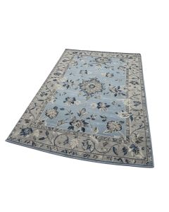 Ericson Floral Blue/Grey Rug (synthetic illustration; no displayed measurements)