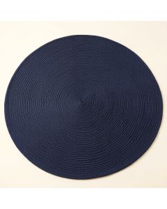 Juniper Brook Round Area Rug - Navy (synthetic illustration; no displayed measurements)