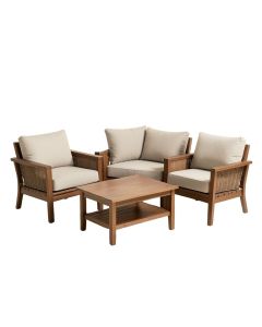 Mangum 3 Piece Conversation Set With Cushions