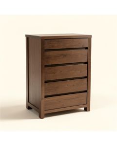 Port Morris Extra Wide Storage Tower 5 Drawer Dresser (synthetic illustration; no displayed measurements)
