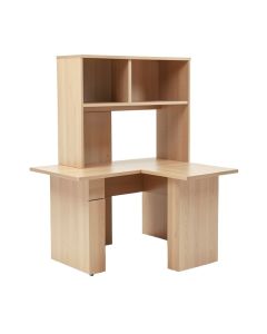 Pinckard L-Shaped Writing Desk With Hutch (synthetic illustration; no displayed measurements)